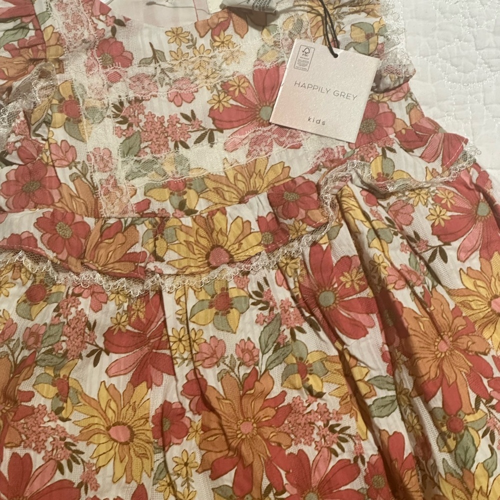 Floral Summer Girl Dress - Picture 6 of 16